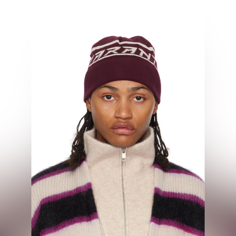 Isabel Marant burgundy beanie